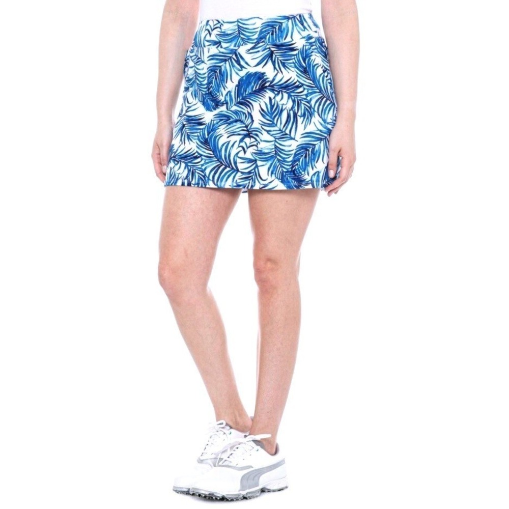 Tommy Bahama Women's Golf Tennis Knit Skirt Sea Palms Blue Size XL New